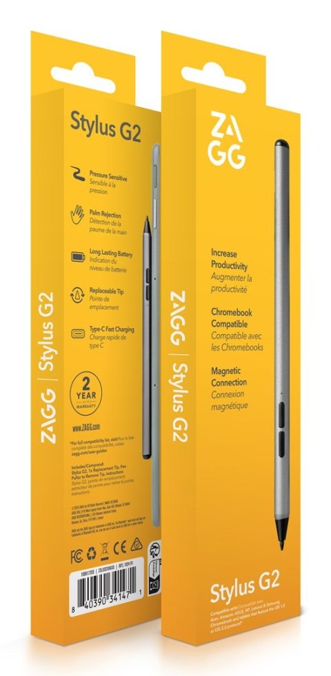 ZAGG Stylus G2 - pencil do Acer, Amazon, ASUS, HP, Lenovo oraz Samsung; kompatybilny z urządzeniami wspierającymi USI 1.0 i USI 