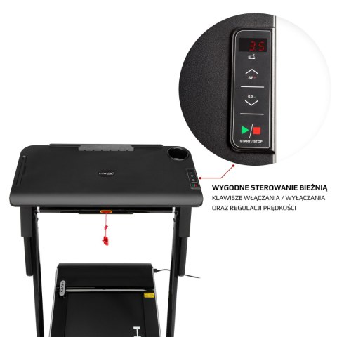 LOOP12 MULTI BLACK BIEŻNIA ELEKTRYCZNA Z BIURKIEM HMS