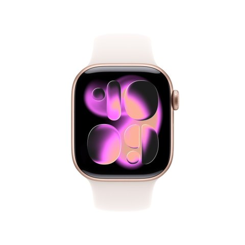 Apple Watch Series 11 OLED 42 mm Cyfrowy 374 x 446 px Ekran dotykowy Złoto różowe Wi-Fi GPS