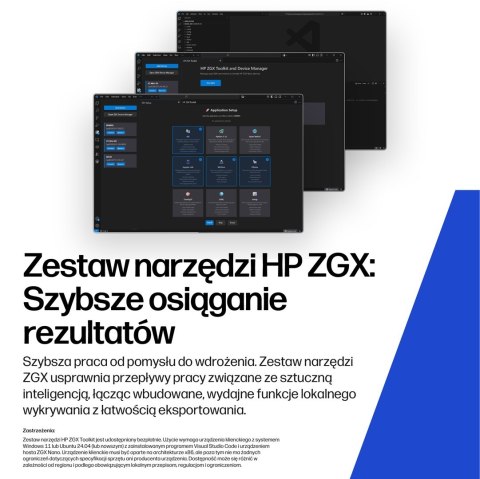 HP ZGX Nano G1n AI GB10 128 GB LPDDR5x-SDRAM 4 TB SSD Linux Mini PC Stanowisko AI Workstation, AI PC Czarny
