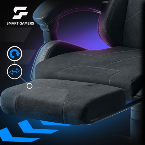 Fotel gamingowy obrotowy krzesło gracza podnóżek kubełkowy Lokar Sofotel