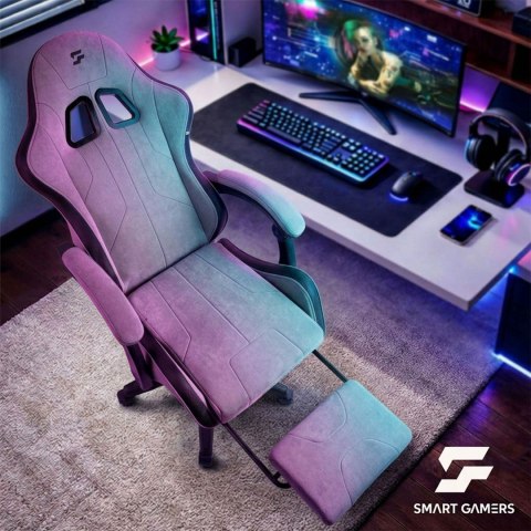 Fotel gamingowy obrotowy krzesło gracza podnóżek kubełkowy Lokar Sofotel