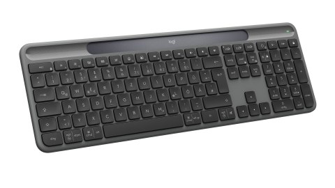 Logitech Signature Slim Solar+ K980 klawiatura Uniwersalne RF Wireless + Bluetooth QWERTZ Niemiecki Grafitowy