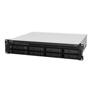 Synology RackStation RS1221RP+ serwer danych NAS Rack (2U) Ryzen Embedded V1500B 4 GB DDR4 0 TB DiskStation Manager Czarny