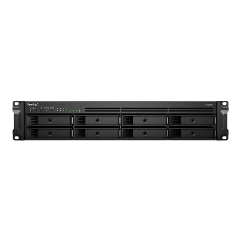 Synology RackStation RS1221RP+ serwer danych NAS Rack (2U) Ryzen Embedded V1500B 4 GB DDR4 0 TB DiskStation Manager Czarny