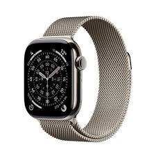 Apple Watch Series 11 GPS + Cellular 42mm Natural Titanium Case with Natural Milanese Loop