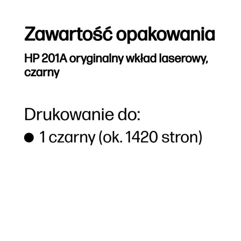 HP 201A oryginalny wkład laserowy, czarny