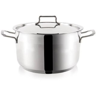 Garnek Stalowy 8,2 L ORION ANETT 26 cm z Pokrywką Indukcja Zmywarka