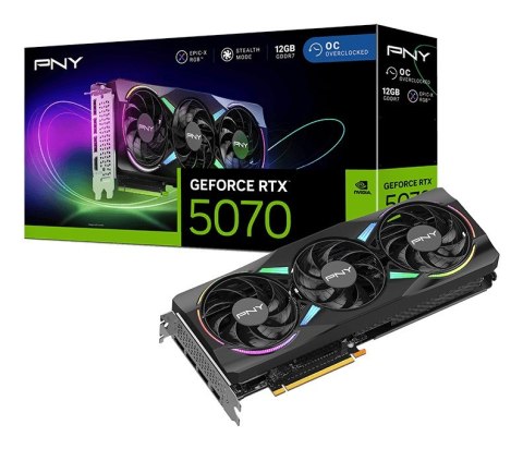 Karta graf. PNY GeForce RTX 5070 12GB ARGB OC 3-FAN