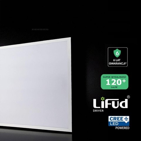 Panel LED V-TAC 36W 60x60 LED CREE CHIP zasilacz LIFUD backlight 33mm 120Lm/W VT-61036 6500K 4320lm 6 lat gwarancji