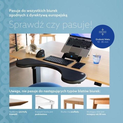 Podłokietnik ergonomiczny R-Go Armlehne juodas