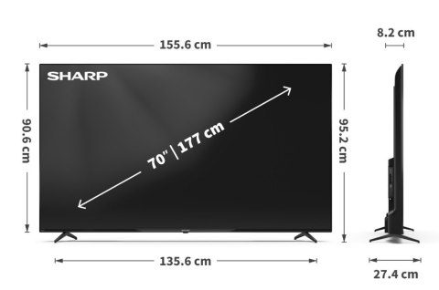 Telewizor LED 70 cali 70GK4745E SHARP