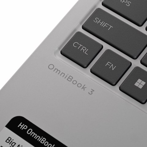 HP OmniBook 3 15-FN0105D Ryzen AI 5 330 15.6"FHD Touch IPS 16GB SSD512 FPR Win11 Glacier Silver (REPACK) 2Y