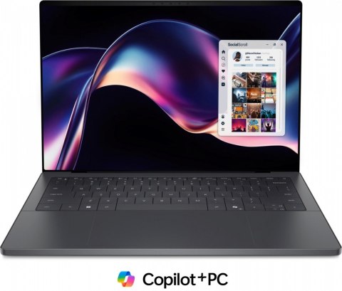 Laptop XPS 14 DA14260 Win11Pro Core Ultra X7 358H/32GB/1TB/14 TOUCH/2,8K /Intel Arc/FgrPr/Cam/Mic/Backlit Kb/3 Cell/3Y ProSuppor