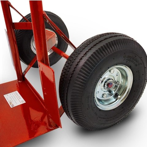 Wózek transportowy 200 kg stalowy 2 koła pompowane magazynowy do ładunków