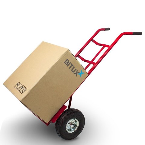 Wózek transportowy 200 kg stalowy 2 koła pompowane magazynowy do ładunków