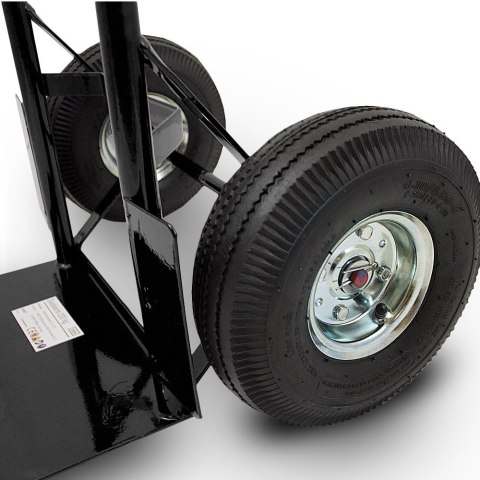 Wózek transportowy 200 kg stalowy 2 koła pompowane magazynowy do ładunków