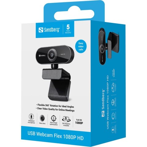 Kamera internetowa Sandberg USB Webcam Flex 1080P HD