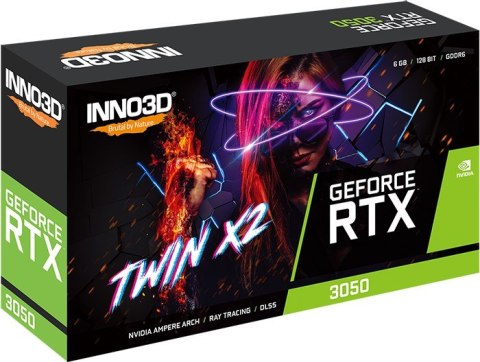 Karta graficzna INNO3D GeForce RTX 3050 Twin X2 V2 Special, 6144 MB GDDR6