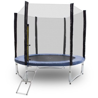 Ogrodowa trampolina do skakania 250cm siatka bezpieczeństwa wysoka do 100kg obciążenie