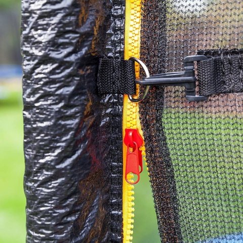 Ogrodowa trampolina do skakania 250cm siatka bezpieczeństwa wysoka do 100kg obciążenie