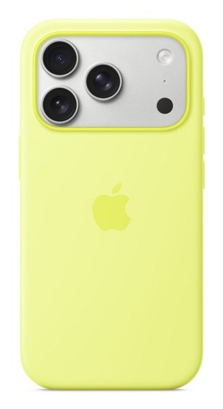 Silikonowe etui Apple iPhone 17 Pro z MagSafe (neonowo-żółte)