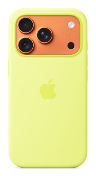 Silikonowe etui Apple iPhone 17 Pro z MagSafe (neonowo-żółte)