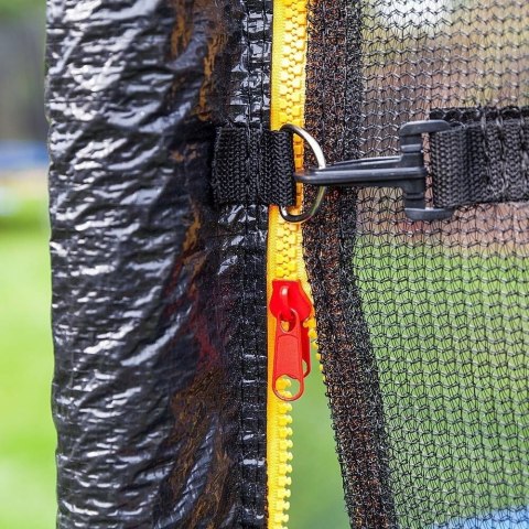 Trampolina ogrodowa 490 cm 16FT siatka drabinka 160 kg stabilna UV