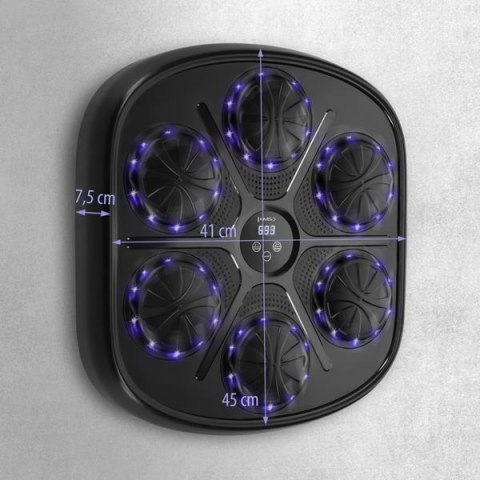 TB03 ELEKTRONICZNA TARCZA BOKSERSKA BLUETOOTH Z MUZYKĄ I RĘKAWICAMI HMS