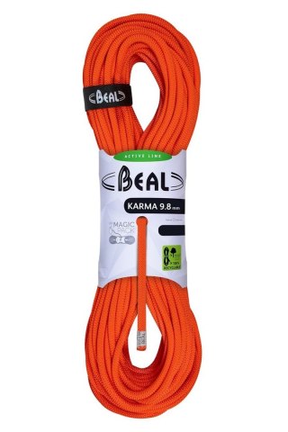 Lina karma 9,8mm 50m-solid orange BEAL