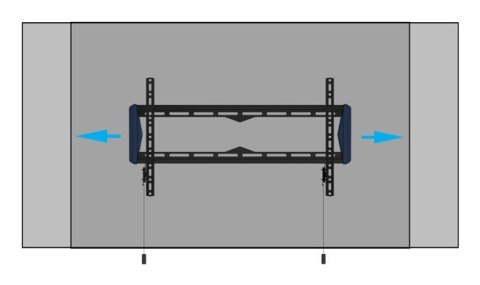 Uchwyt ścienny do płaskiego ekranu B-Tech ELEMENTS BT5442/B (VESA 600)