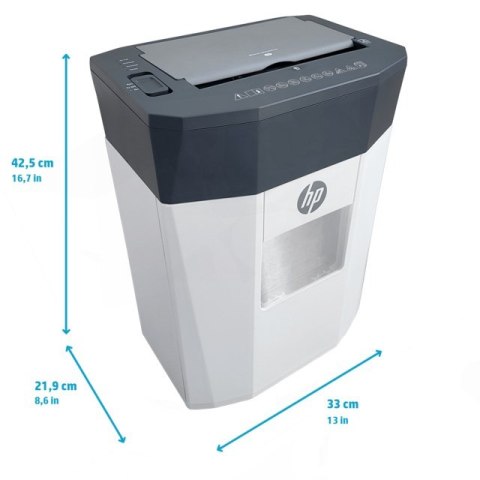 HP OneShred Auto 80CC niszczarka Rozdrabnianie krzyżowe 68 dB 22 cm Biały