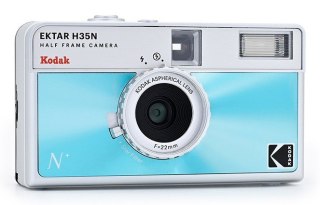Kodak EKTAR H35N Kompaktowa kamera filmowa 35 mm Niebieski, Srebrny