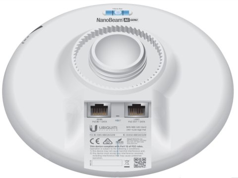 Punkt dostępowy Ubiquiti NanoBeam NBE-5AC-GEN2 5AC Gen 2 450Mbit/s Biały