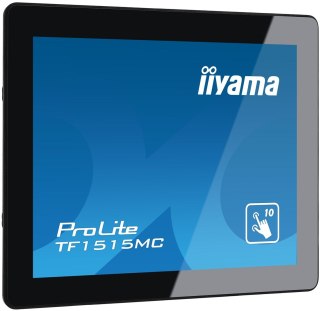 Iiyama TF1515MC-B2 monitor komputerowy 38,1 cm (15") 1024 x 768 px XGA LED Ekran dotykowy Czarny