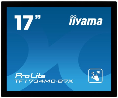 Iiyama TF1734MC-B7X monitor komputerowy 43,2 cm (17") 1280 x 1024 px SXGA LED Ekran dotykowy Czarny