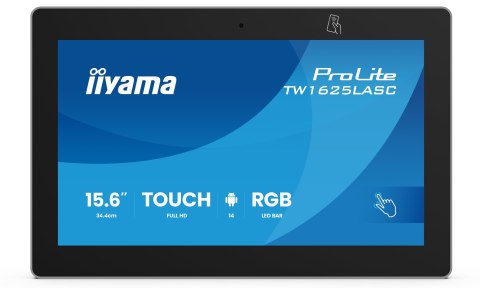 Iiyama TW1625LASC-B3PNR wyświetlacz do sal konferencyjnych. 39,6 cm (15.6") 1920 x 1080 px LED Wi-Fi 6 (802.11ax), Wi-Fi 5 (802.