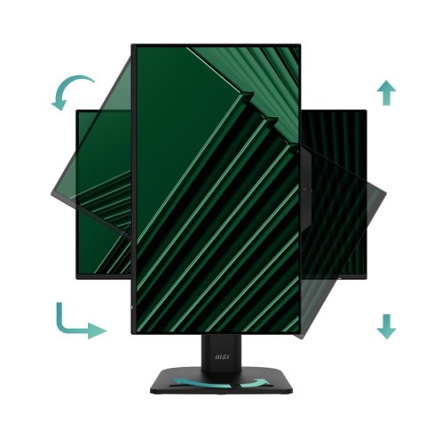 MSI Pro MP242PMGDE monitor komputerowy 60,5 cm (23.8") 1920 x 1080 px Full HD LCD Czarny