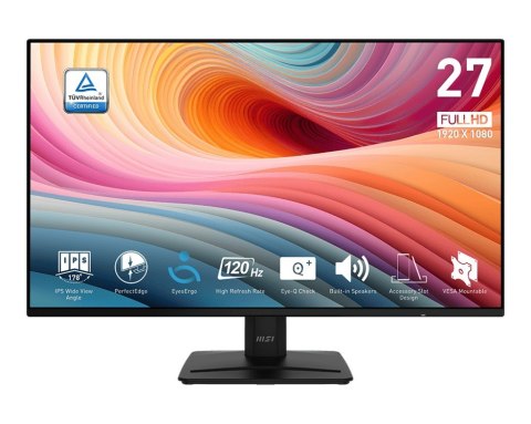 MSI Pro MP271A E2 monitor komputerowy 68,6 cm (27") 1920 x 1080 px Full HD LCD Czarny