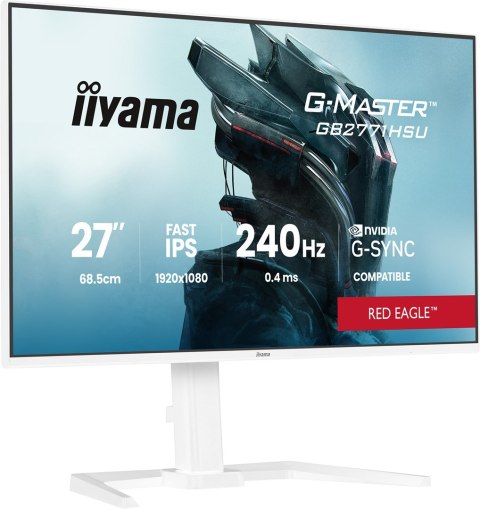 Iiyama G-MASTER GB2771HSU-W1 monitor komputerowy 68,6 cm (27") 1920 x 1080 px Full HD LCD Biały