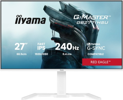 Iiyama G-MASTER GB2771HSU-W1 monitor komputerowy 68,6 cm (27") 1920 x 1080 px Full HD LCD Biały