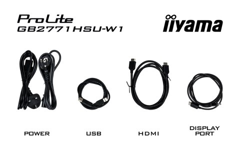 Iiyama G-MASTER GB2771HSU-W1 monitor komputerowy 68,6 cm (27") 1920 x 1080 px Full HD LCD Biały