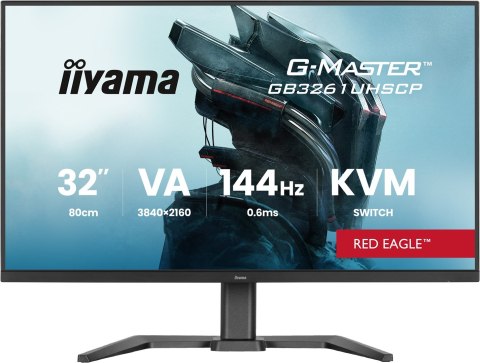 Iiyama G-MASTER GB3261UHSCP-B1 monitor komputerowy 80 cm (31.5") 3840 x 2160 px 4K Ultra HD LED Czarny