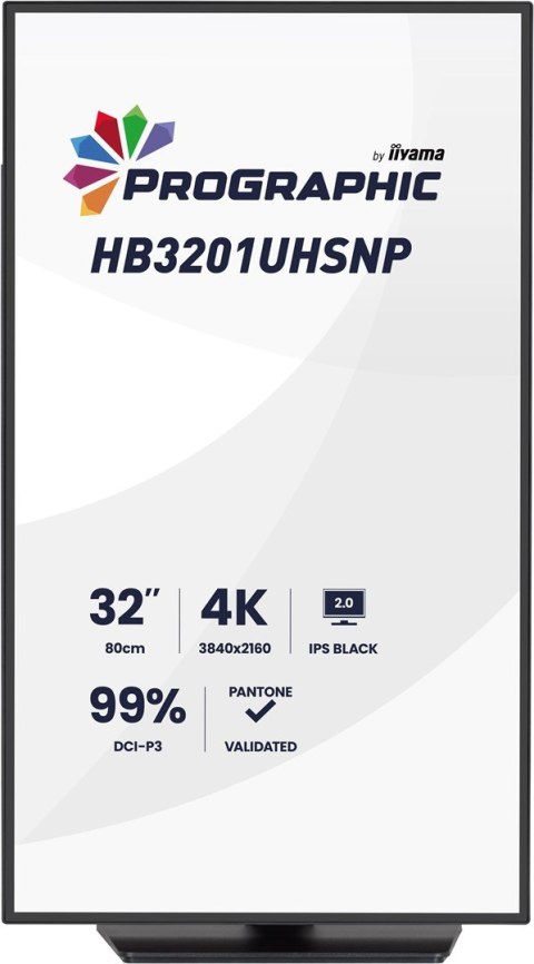 Iiyama ProGraphic HB3201UHSNP-B1 monitor komputerowy 80 cm (31.5") 3840 x 2160 px Czarny
