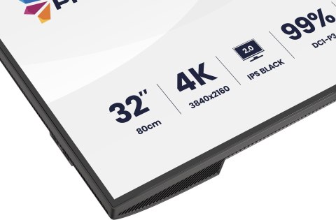 Iiyama ProGraphic HB3201UHSNP-B1 monitor komputerowy 80 cm (31.5") 3840 x 2160 px Czarny