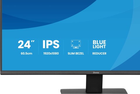 Iiyama ProLite X2491H-B1 monitor komputerowy 60,5 cm (23.8") 1920 x 1080 px Full HD LCD Czarny