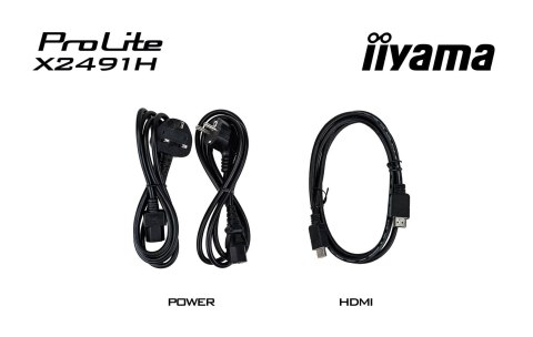 Iiyama ProLite X2491H-B1 monitor komputerowy 60,5 cm (23.8") 1920 x 1080 px Full HD LCD Czarny