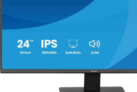 Iiyama ProLite X2491HS-B1 monitor komputerowy 60,5 cm (23.8") 1920 x 1080 px Full HD LCD Czarny