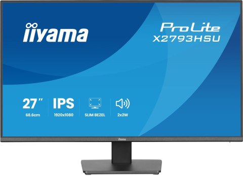 Iiyama ProLite X2793HSU-B1 monitor komputerowy 68,6 cm (27") 1920 x 1080 px Full HD LED Czarny