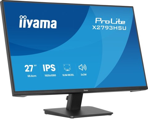 Iiyama ProLite X2793HSU-B1 monitor komputerowy 68,6 cm (27") 1920 x 1080 px Full HD LED Czarny